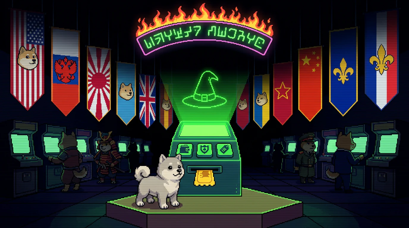 A MineBTC recruit choosing a country at the registration kiosk